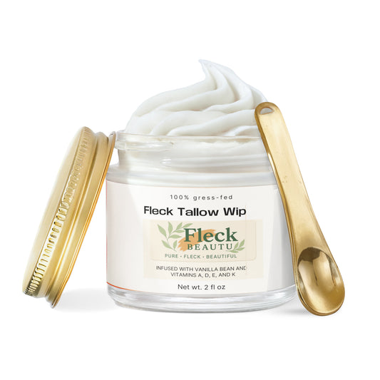 Fleck Tallow Whip Grass-Fed Tallow Balm with Vanilla Bean