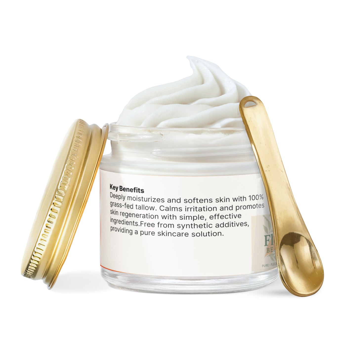 Fleck Tallow Whip Grass-Fed Tallow Balm with Vanilla Bean